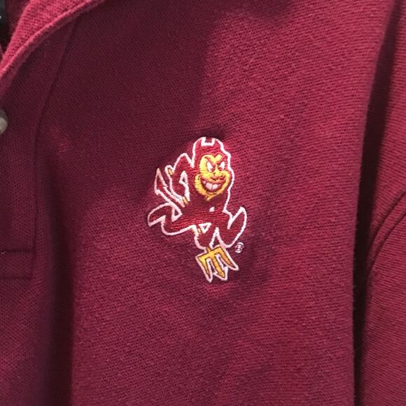 ASU FANS TEAM Colors polo shirt collared SMALL - Picture 1 of 7